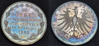 Frankfurt Doppelgulden 1849 Goethe 100 Jährige Geburtstagsfeier -