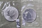 5 Dollars Maple Leaf 1990 Unze Silber -