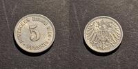  1909 F  5 Pfennig gutes VZ