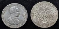 5 Mark Preussen Wilhelm II Büste in Uniform -