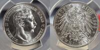  1893 2 Mark Preussen Wilhelm II Jaeger 102 vz-st/ Stempelglanz 7,788.03 元  ＋  155.92 元 运费