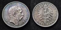  1876 2 Mark Sachsen Albert Jaeger 121 Fast Pr&auml;gefrisch feine Patina 15,201.87 元  ＋  272.85 元 运费