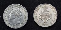  1860 Sachsen 1/6 Taler Johann vz-pr&auml;gefrisch 524.61 元  ＋  59.95 元 运费