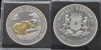 100 Shillings Somalia Elefant Goldene Enigma 2019 Unze Silber -