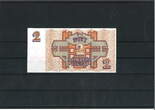 Lettland 2 Rubli 1992 Banknote / Geldschein unc
