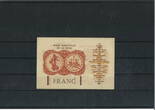 Saarland 1 Franc 1930 Mienenverwaltung - Serie F - Selten VF-EF