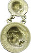 USA 1/4 Dollar 1906 Charavari - umgearbeitet mit herausgetriebenen, plastischem Kopf Lady Liberty - EF