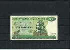 5 Dollar 1994 Zimbabwe Banknote / Geldschein unc