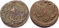 5 Kopeken 1781 EM Russland Katharina II ( 1762 - 1796) ss+