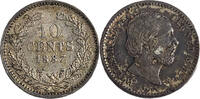 10 Cents 1887 Niederlande König Wilhelm III. (1849 - 1890) vz