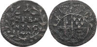 Fulda Bistum 1 Pfennig Adolf von Dalberg 1726-1737 Selten -