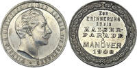 Deutsches Reich Medaille zur Erinnerung an die Kaiserparade und Manöver 1908 ohne Öse -