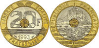 Frankreich 20 Francs 1993 Mont-Saint-Michel vz-st 4.08 US$  +  11.06 US$ shipping