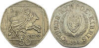Zypern 50 Cent 1994 Kursmünze ss-vz 2.33 US$  +  11.06 US$ shipping