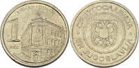 Jugoslawien 1 Dinar 2002 Umlaufmünze ss+ 1.16 US$  +  11.06 US$ shipping