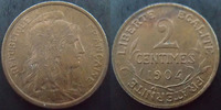 France 2 centimes 2 centimes Daniel Dupuis 1904, G.107 SUPERBE -
