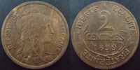 France 2 centimes 2 centimes Daniel Dupuis 1899, G.107 SUPERBE -