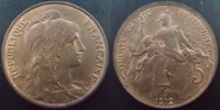 France 5 centimes 5 centimes Daniel Dupuis 1912, G.165 SUPERBE -