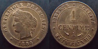France 1 centime 1 centime Cérès 1884 A, G.88 SUPERBE+ -