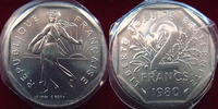 France 2 Francs 2 Francs Semeuse de Roty 1980, G.547 FDC -