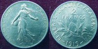 France 2 francs 2 francs Semeuse de Roty 1919, G.532 SUPERBE+ -