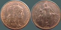 France 5 centimes 5 centimes Daniel Dupuis 1904, G.165Presque SUPERBE -