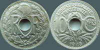 France 10 centimes 10 centimes Lindauer 1918, G.286 petites traces sinon SUPERBE -