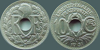 France 10 centimes 10 centimes Lindauer 1931, G.286 SUPERBE -