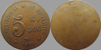 Décret Impérial jeton Decret Imperial du 25 Janvier 1865, 5 K 500, jeton 50 mm, TTB+ -