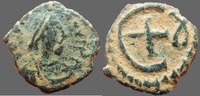 Byzantine Empire pentanummium Justinien I, Justinianus I, pentanummium Theoupolis, Antioche en 527-565, Grand E, 2,30 grms, Sear.243 TB/TTB -