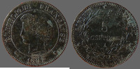 France 5 centimes 5 centimes Cérès 1897 A Paris Torche, G.157a Tâches sinon TTB+ -
