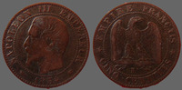 France 5 centimes NAPOLEON III, 5 centimes 1854 K Bordeaux, G.152 TB+ -