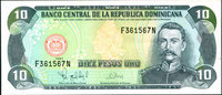 République Dominicaine, Republica Dominicana, Domi 10 pesos République Dominicaine, Républica Dominicana, billet de 10 pesos 1987, P.119c P.SUPERBE -