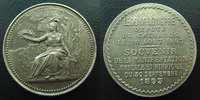 Chevaux, hippique, cheval jeton Calvados, manifestation Hippique, Lecoux-Longpre député, jeton rond en maillechort 1893, 32 mm, TTB+ -
