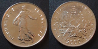 France 5 Francs 5 Francs semeuse de Roty 2000, G.771 BU -