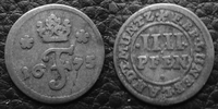 Allemagne, Deutschland, Brunswick Luneburg Calenbe 4 pfennig BRAUNSCHWEIG CALENBERG HANNOVER 4 pfennig 1675, Johan Friedrich1675, Welter 1813 TTB -