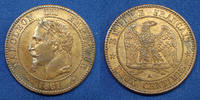 France 2 centimes NAPOLEON III, 2 centimes 1861 A, Paris, Gad.104 SPL -
