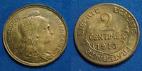 France 2 Centimes 2 Centimes Daniel Dupuis 1913, Gad.107 SPL -