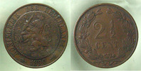 Pays Bas / Hollande PAYS BAS, NETHERLAND, HOLLANDE, 1890 Guillaume IV  TTB 2 1/2 Cent  ss