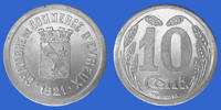 EVREUX 10 centimes EVREUX, Chambre de commerce, 10 centimes aluminium 1921, el.10.2 SUPERBE+ -