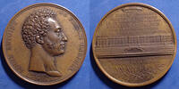 Louis Antoine Dauphin Louis Antoine de France Dauphin, médaille de 51mm, 1826, pose de la première pierre de la caserne du Trocadero, 53,40 g P.SUP -