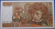Billets de la cinquième République 10 Francs 10 Francs Berlioz 2.3.1978, A.302/287074, F.63/23 petite corne en-bas à droite sinon SPL+ -