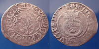 Allemagne, Deutschland, Pfalz Veldenz halbbatzen Pfalz Veldenz, Georg Gustav, halbbatzen 1594, Noss 149 var.1,31 grms TB+ -