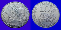France 10 francs 10 francs Jimenez 1986, variété Finistère touchant le listel, Gad.824 SUP R! -