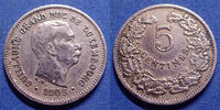 Luxembourg 5 centimes Luxembourg, Letzburg, Guillaume, Wilhelm, 5 centimes 1908, TTB -