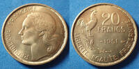 France 20 Francs 20 Francs G.Guiraud 1951, Gad.85 SPL -