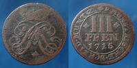 Allemagne, Deutschland, Munster Bistum 3 pfennig MUNSTER Bistum, Franz Arnold von Metternich, 3 pfennig 1715, Weingartner 77, B à TB/TTB R! -