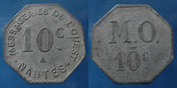 Nantes 10 centimes NANTES, messagerie de l'ouest, 10 centimes en zinc nickelé, El.45.1 Petites concrétions sinon TTB -