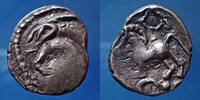 Lémovices drachme Lémovices, drachme ou denier avers et revers à gauche!,12x14mm, 1,87 grms, DT.3415 variante, TB+ Rare! -