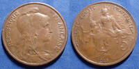 France 5 centimes 5 centimes Daniel Dupuis 1915, Gad.165 P.SUP -